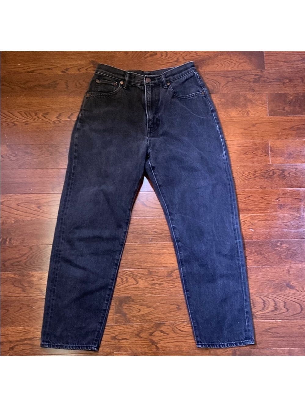 Big John x Adam et Ropé Jean Made in Japan 26 Tapered High Rise Black Wash Denim